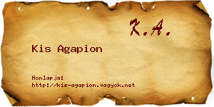 Kis Agapion névjegykártya